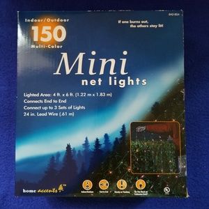 Home Accents 150 Multicolor Mini Net Lights